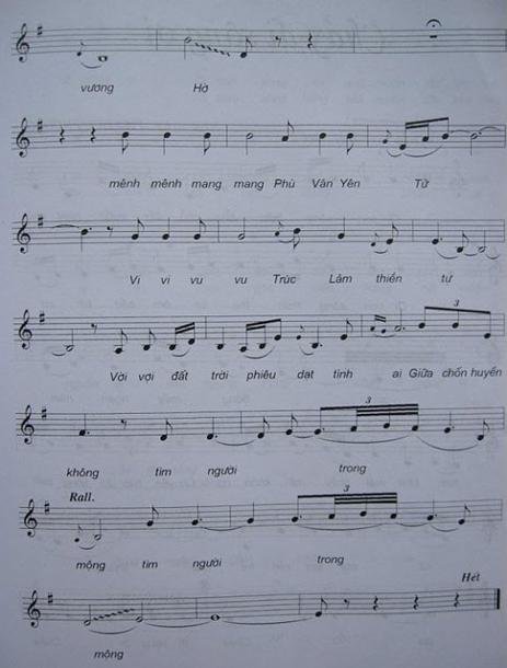 Sheet nhạc Trên Đỉnh Phù Vân 3